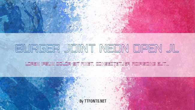 Burger Joint Neon Open JL example